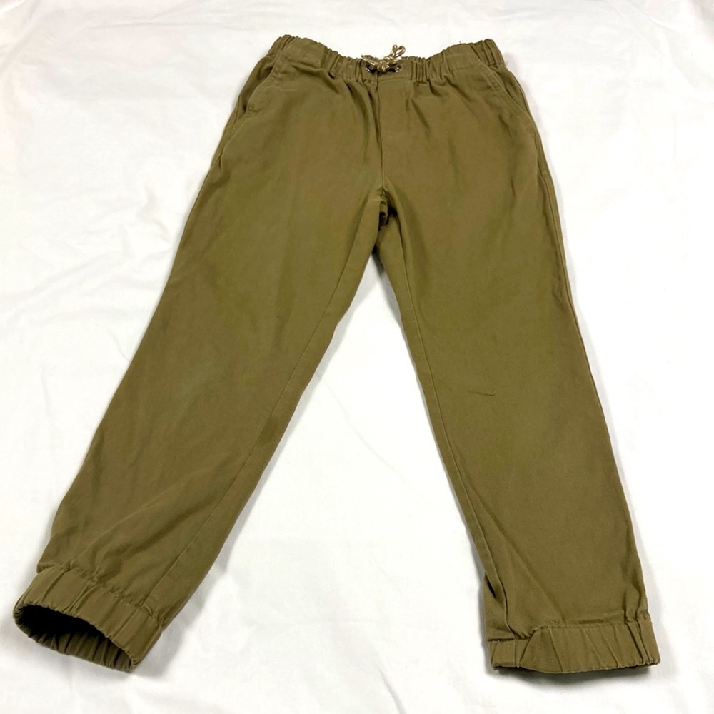 ODIN & IVY boys khaki drawstring, elastic waist pants size 10